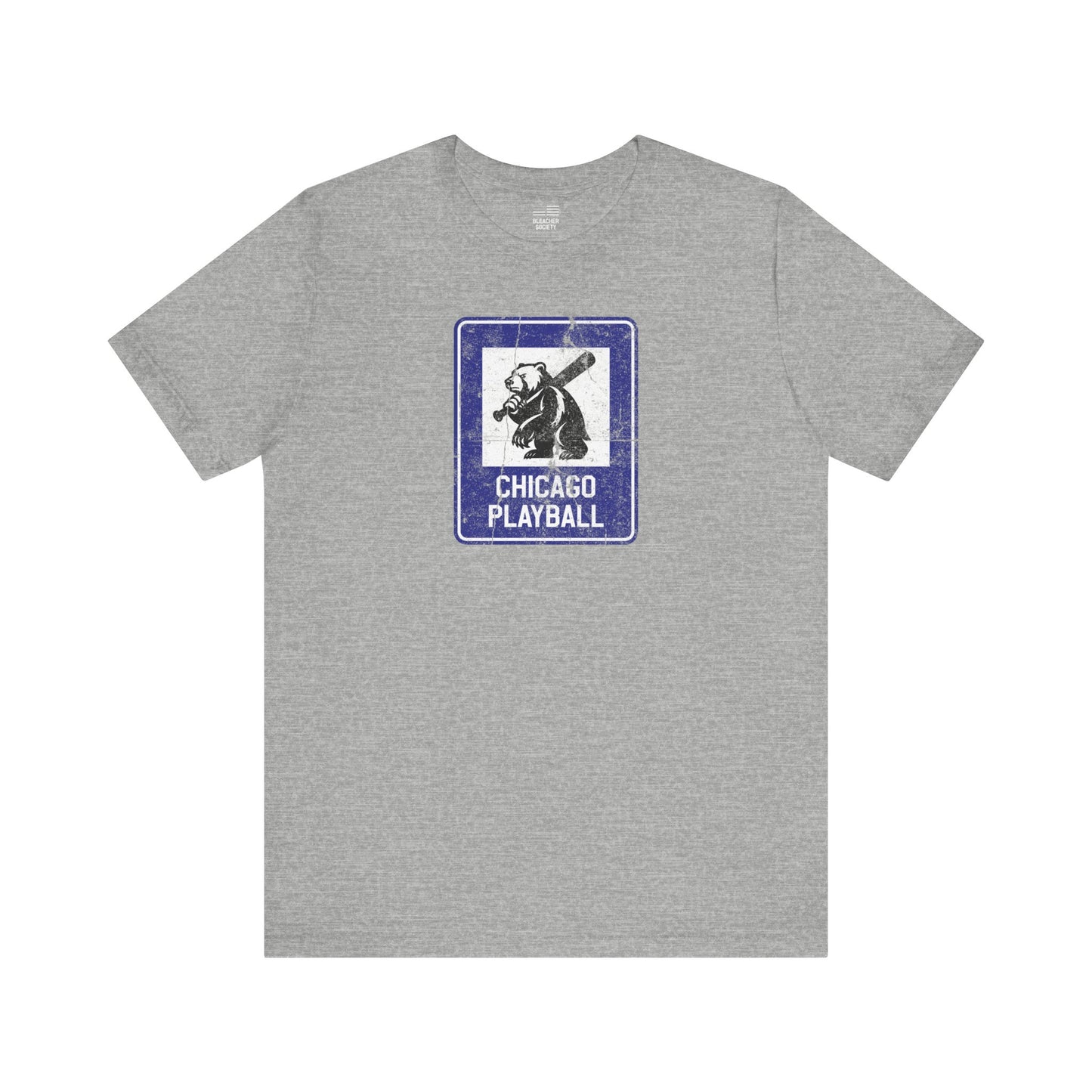 Chicago Baseball Fan | Bear Info Sign | Unisex Tshirt