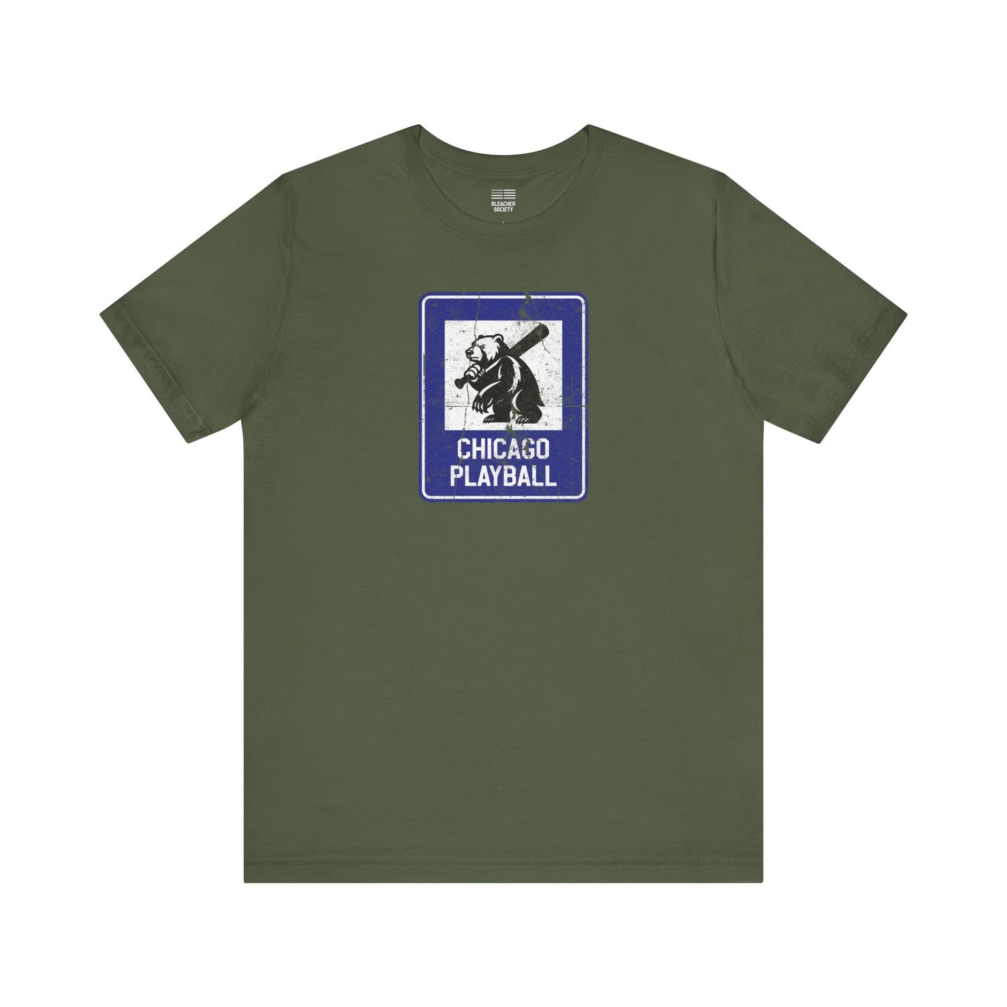 Chicago Baseball Fan | Bear Info Sign | Unisex Tshirt