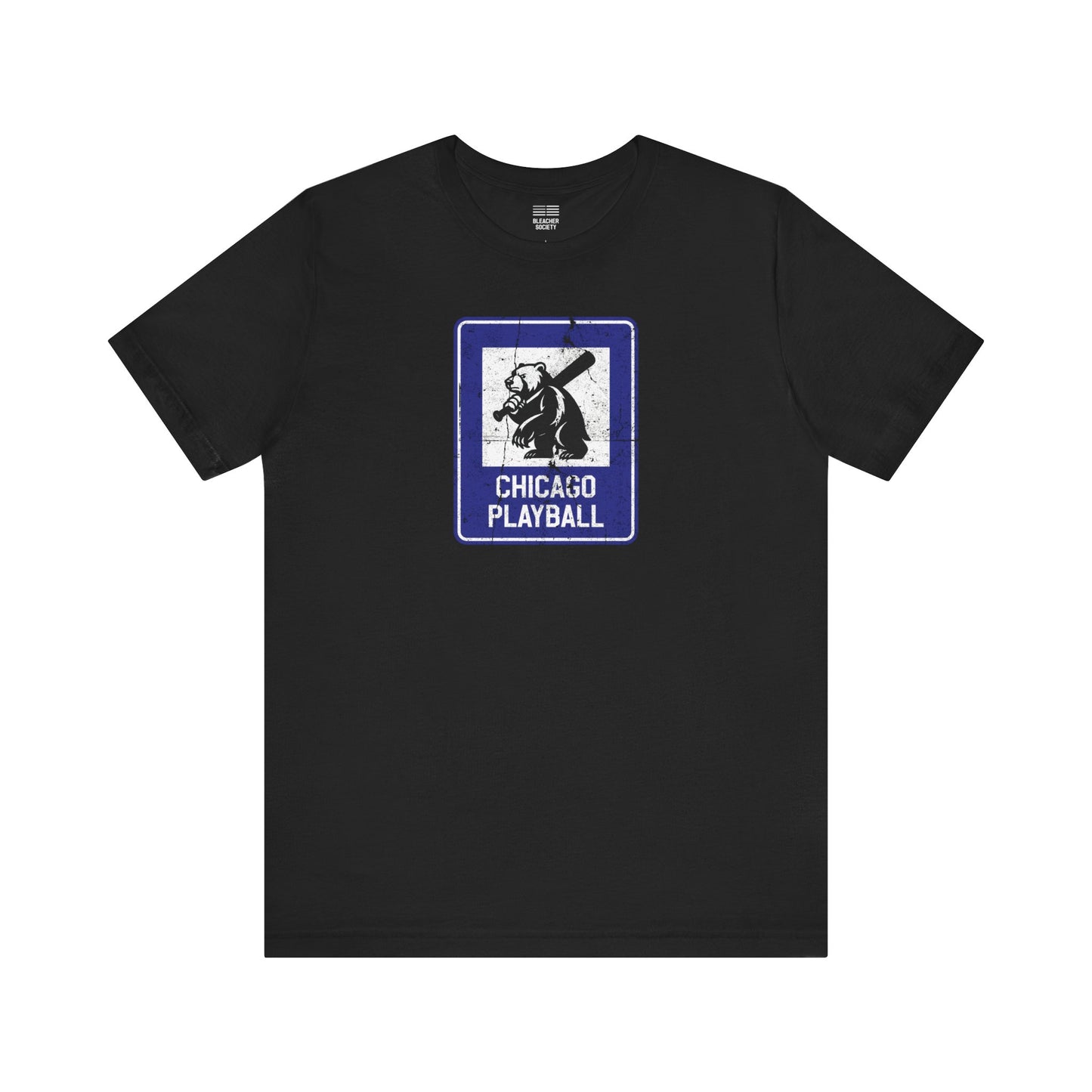 Chicago Baseball Fan | Bear Info Sign | Unisex Tshirt