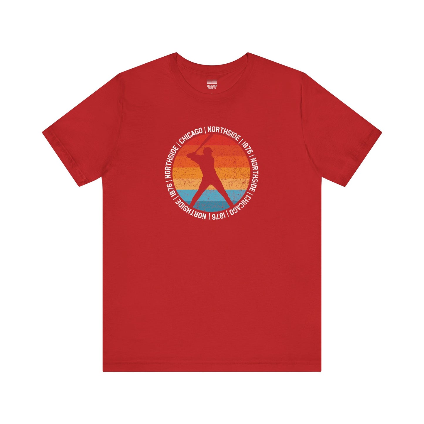 Chicago Baseball Fan | Circle Sunset | Unisex Tshirt