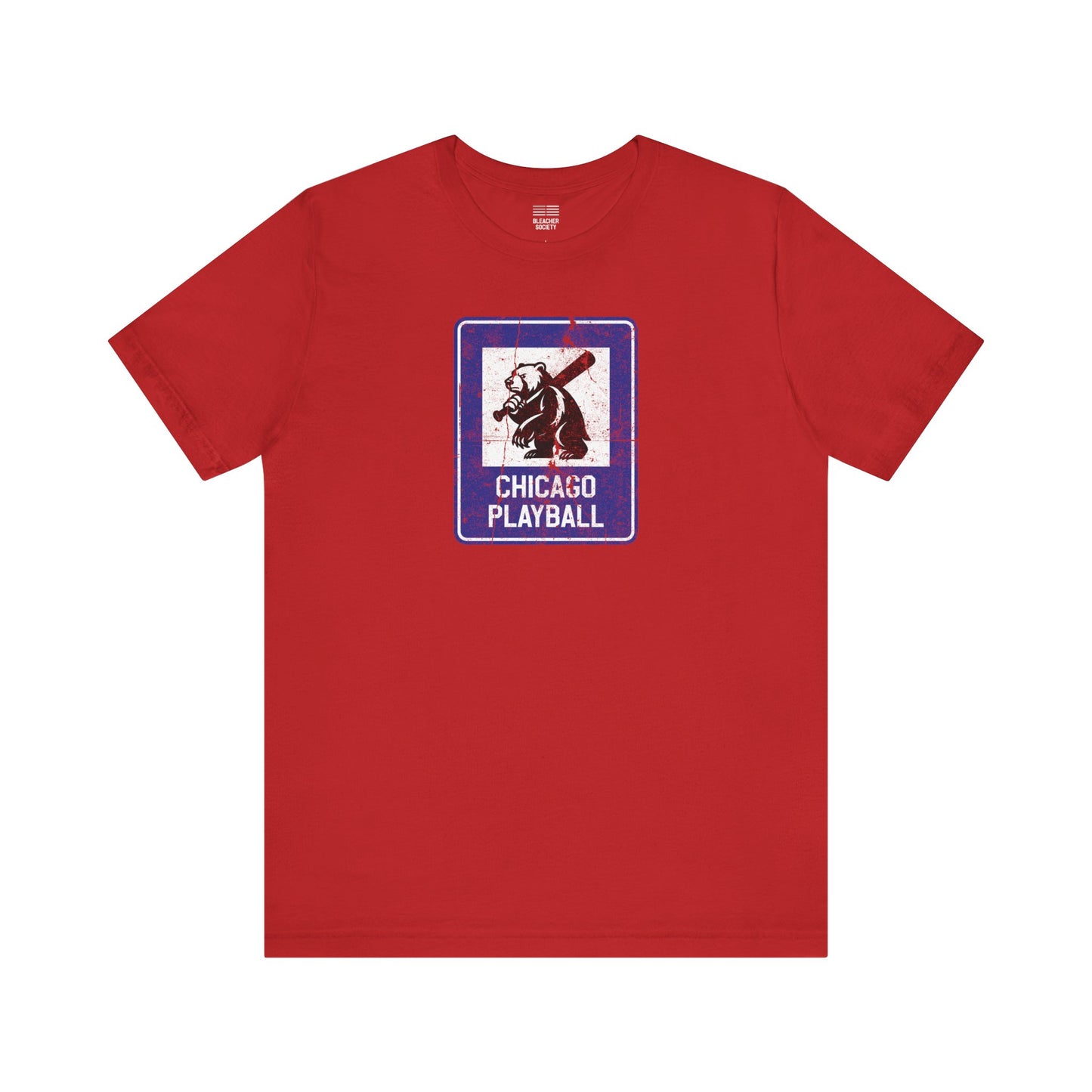 Chicago Baseball Fan | Bear Info Sign | Unisex Tshirt