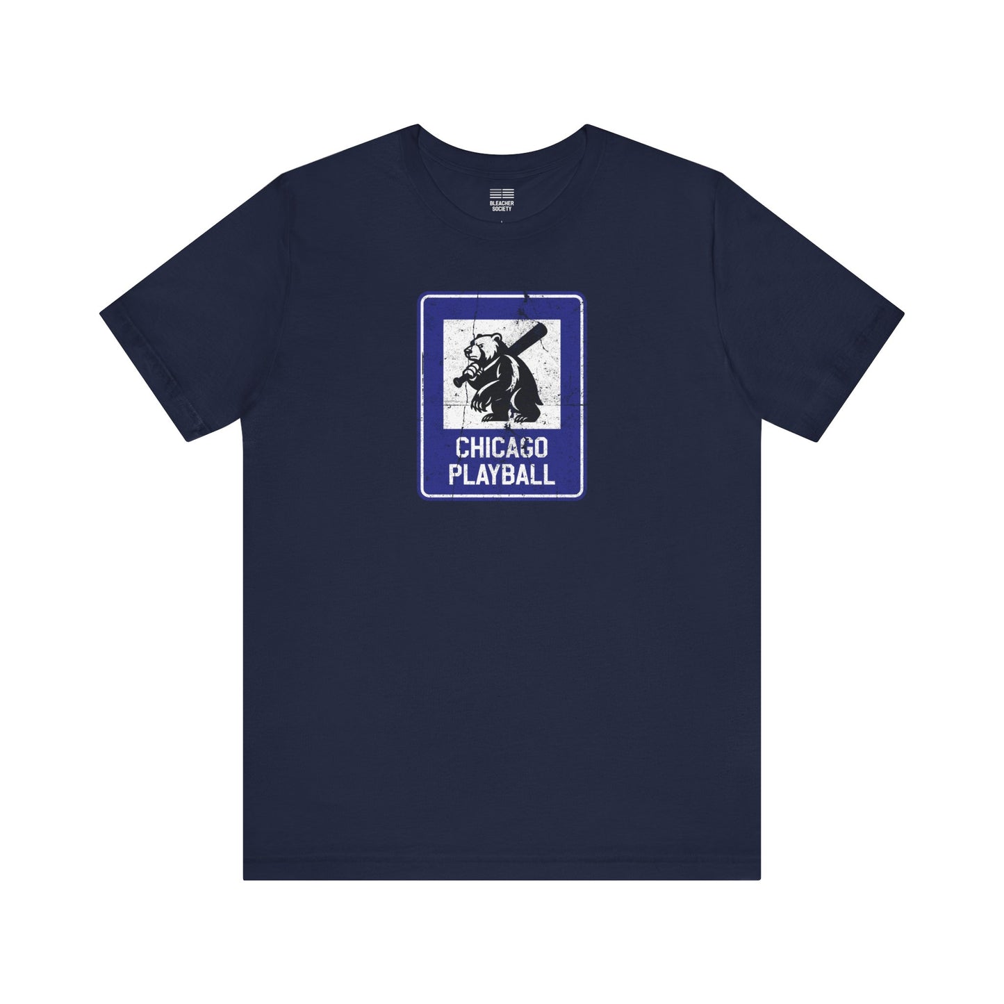 Chicago Baseball Fan | Bear Info Sign | Unisex Tshirt