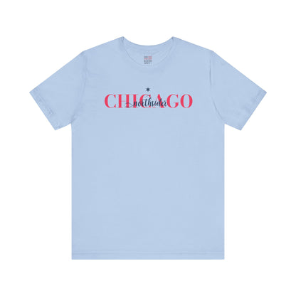 Chicago Chic Baseball Fan | Fashion NorthSide Star | Unisex Tshirt