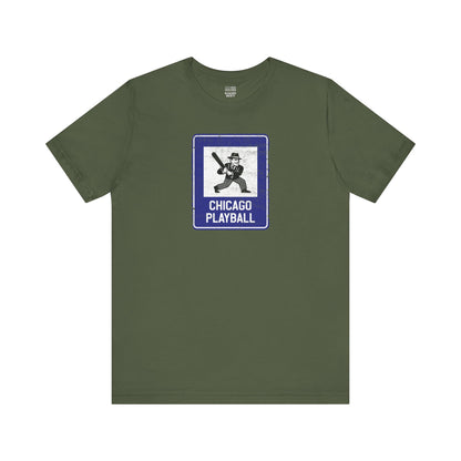 Chicago Baseball Fan | Gang Info Sign | Unisex Tshirt