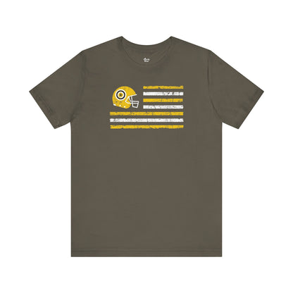 Pittsburgh Football Fan| US Helmet Flag