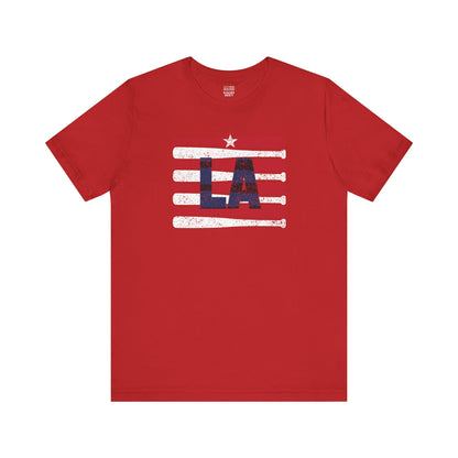 LA Baseball Fan | BatFlag | Unisex Tshirt