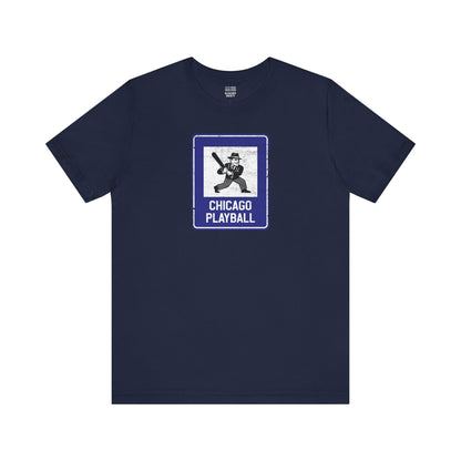 Chicago Baseball Fan | Gang Info Sign | Unisex Tshirt