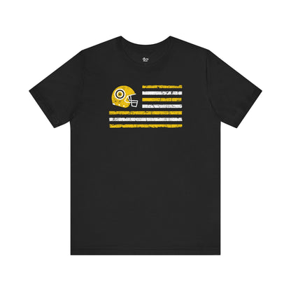 Pittsburgh Football Fan| US Helmet Flag