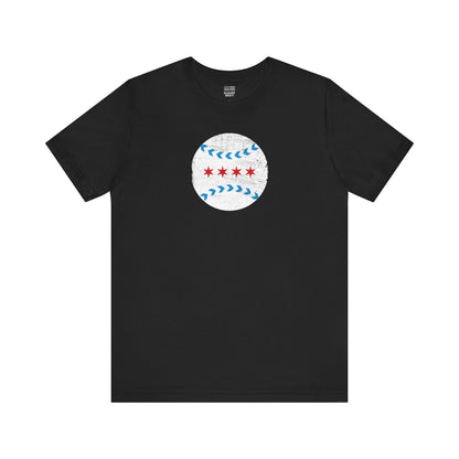 Chicago Baseball Fan | Ball Flag | Unisex Tshirt