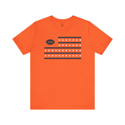 Chicago Football Fan | Country and City Flag | Unisex Tshirt