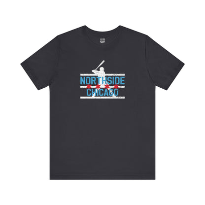 Chicago Baseball Fan | NorthSide City Flag | Unisex Tshirt
