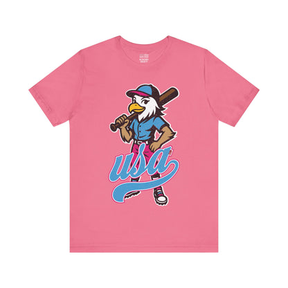 USA Baseball Fan | Power Girl | Unisex Tshirt
