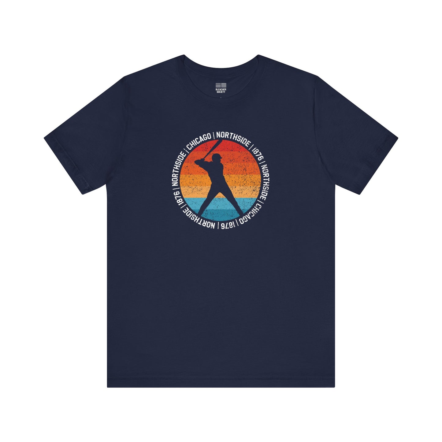 Chicago Baseball Fan | Circle Sunset | Unisex Tshirt