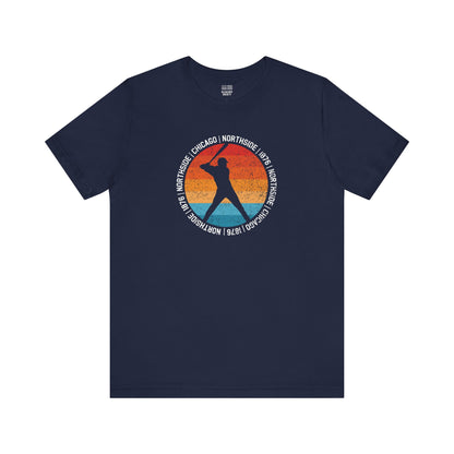 Chicago Baseball Fan | Circle Sunset | Unisex Tshirt