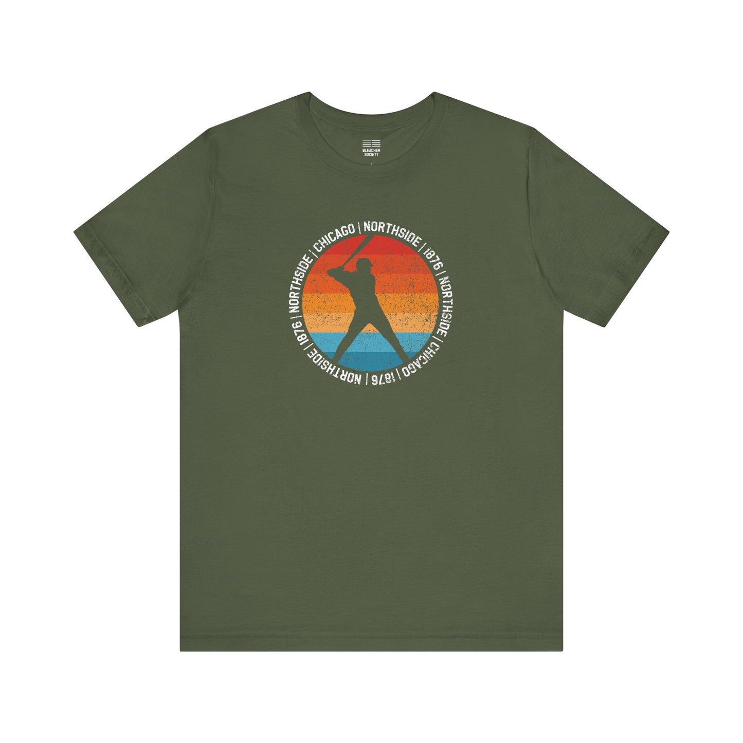 Chicago Baseball Fan | Circle Sunset | Unisex Tshirt