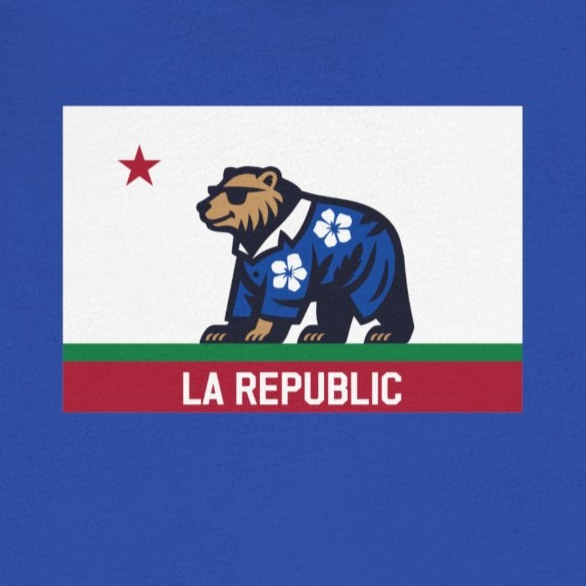 LA Baseball Fan | Cool Flag