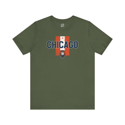Chicago Football Fan | Stripes of passion | Unisex Tshirt
