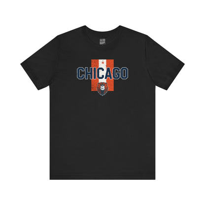 Chicago Football Fan | Stripes of passion | Unisex Tshirt