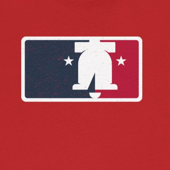 Red t-shirt with a logo on a white background