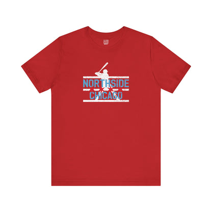 Chicago Baseball Fan | NorthSide City Flag | Unisex Tshirt