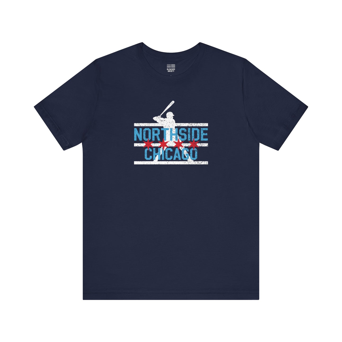 Chicago Baseball Fan | NorthSide City Flag | Unisex Tshirt