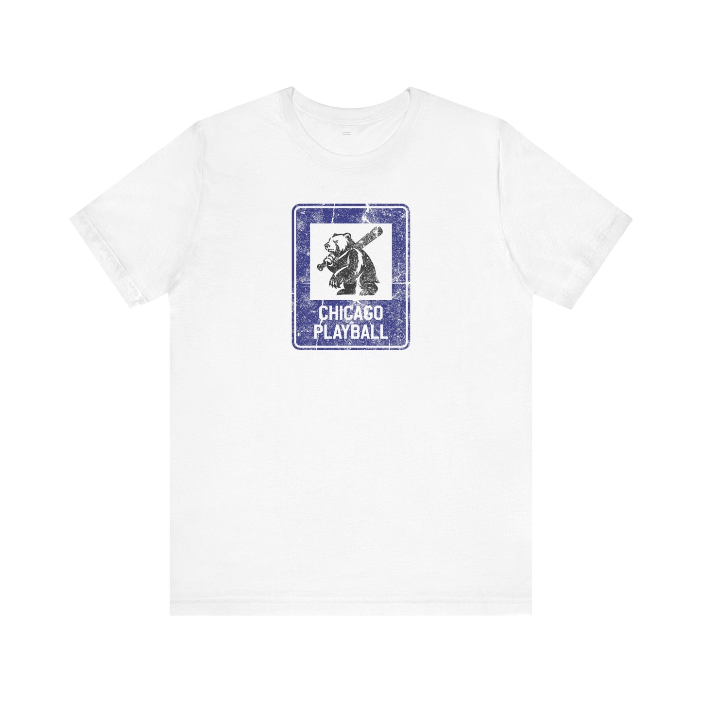 Chicago Baseball Fan | Bear Info Sign | Unisex Tshirt