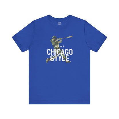 Chicago Baseball Fan | Style Camouflage | Unisex Tshirt