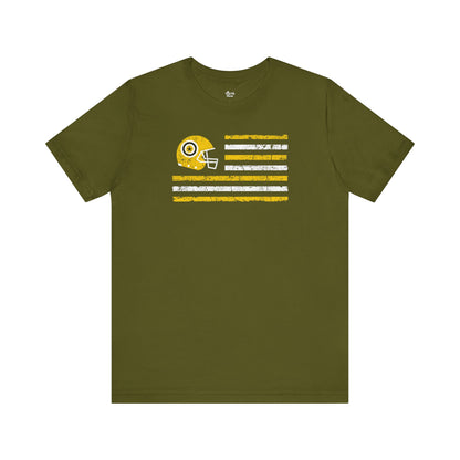 Pittsburgh Football Fan| US Helmet Flag