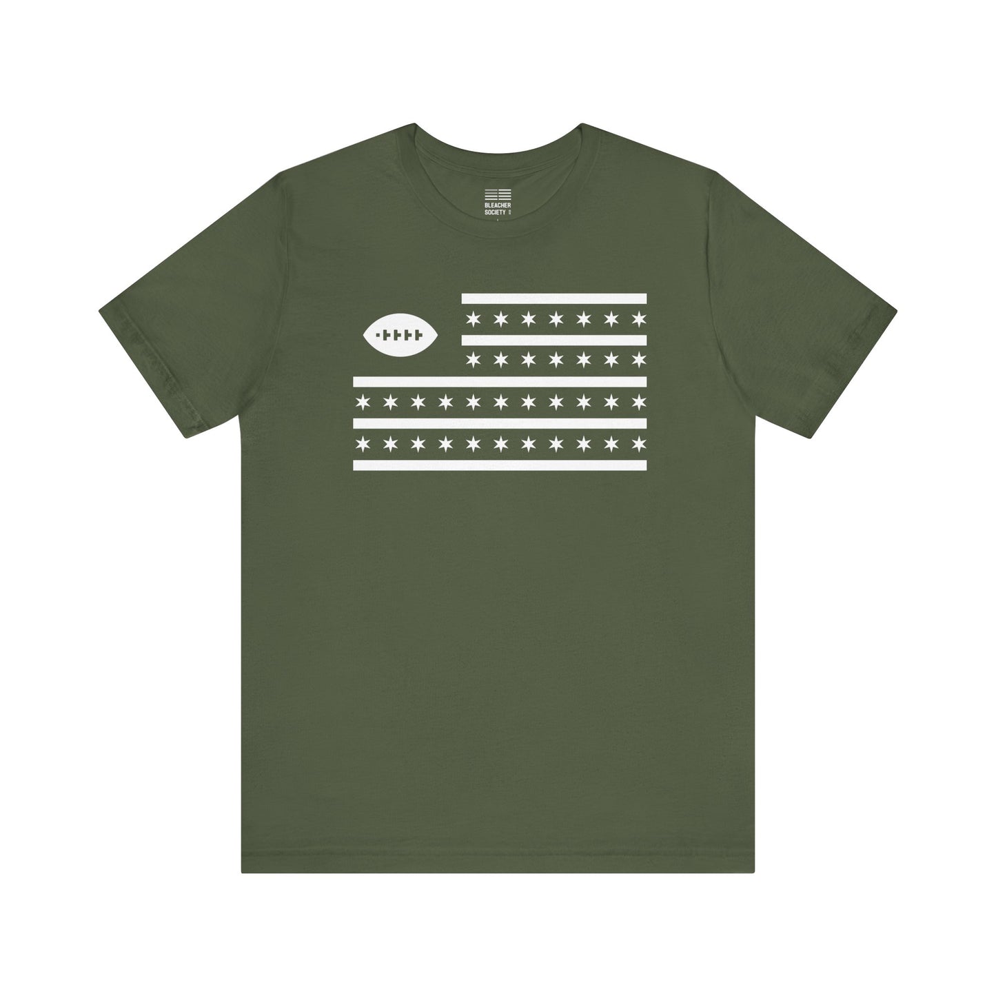 Chicago Football Fan | Country and City Flag | Unisex Tshirt