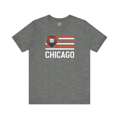 Chicago Football Fan | Animal Flag | Unisex Tshirt