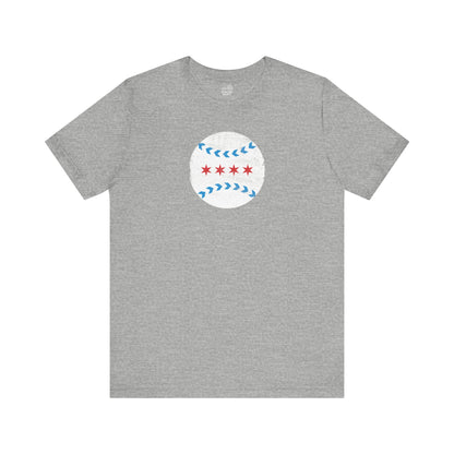 Chicago Baseball Fan | Ball Flag | Unisex Tshirt