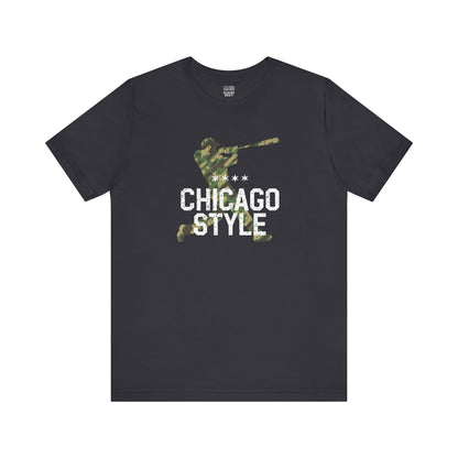 Chicago Baseball Fan | Style Camouflage | Unisex Tshirt