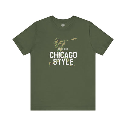 Chicago Baseball Fan | Style Camouflage | Unisex Tshirt
