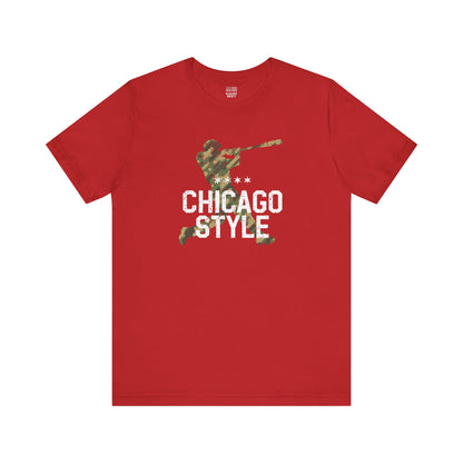 Chicago Baseball Fan | Style Camouflage | Unisex Tshirt