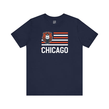 Chicago Football Fan | Animal Flag | Unisex Tshirt