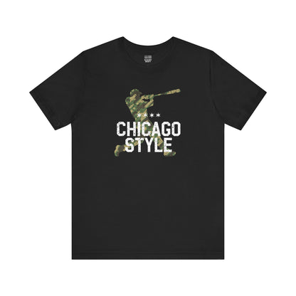 Chicago Baseball Fan | Style Camouflage | Unisex Tshirt