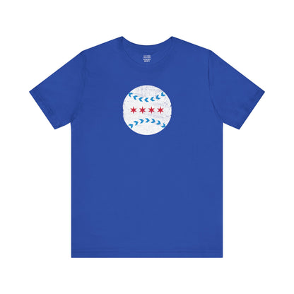 Chicago Baseball Fan | Ball Flag | Unisex Tshirt
