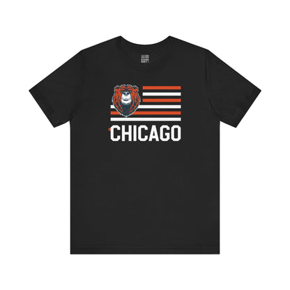 Chicago Football Fan | Animal Flag | Unisex Tshirt
