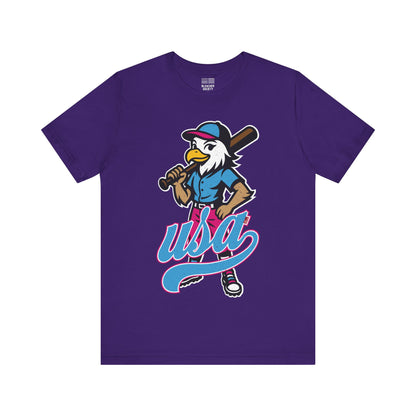 USA Baseball Fan | Power Girl | Unisex Tshirt