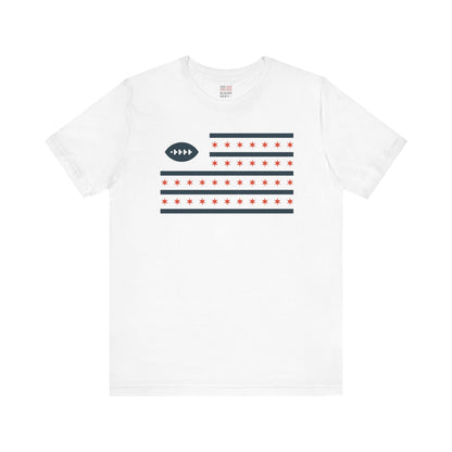 Chicago Football Fan | Country and City Flag | Unisex Tshirt