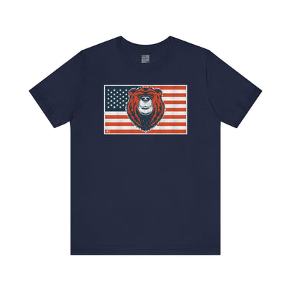 Chicago Football Fan | US Fur Flag | Unisex Tshirt
