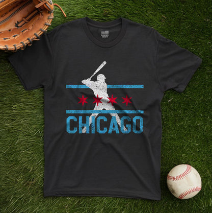 Chicago Baseball Fan | Flag City | Unisex Tshirt