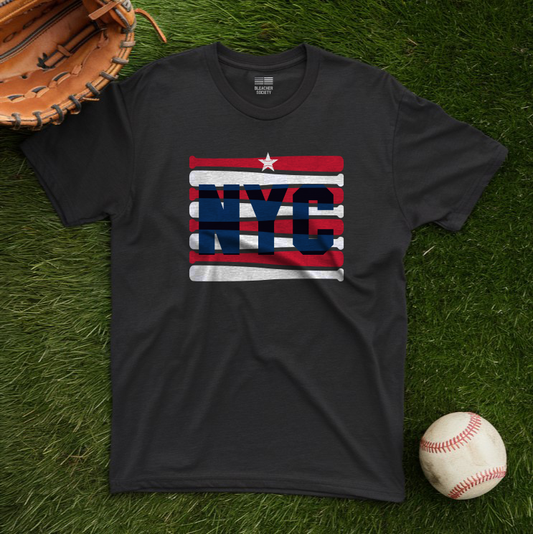 New York Baseball Fan | BatFlag | Unisex Tshirt