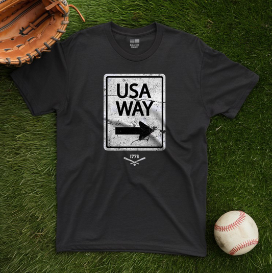 Baseball Fan | USA Way Sign | Unisex Tshirt