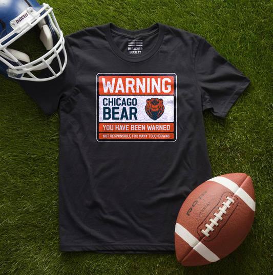 Chicago Football Fan | Warning | Unisex Tshirt