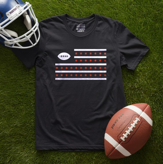 Chicago Football Fan | Country and City Flag | Unisex Tshirt